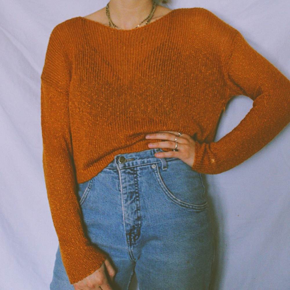 Orange Knit